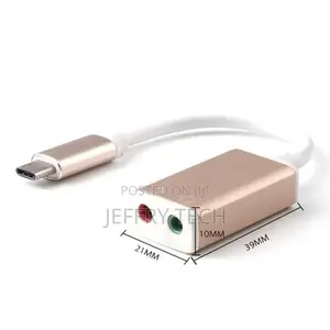 USB Type C To Audio 3.5mm Jack USB3.1 Audio Aux Stereoadapt