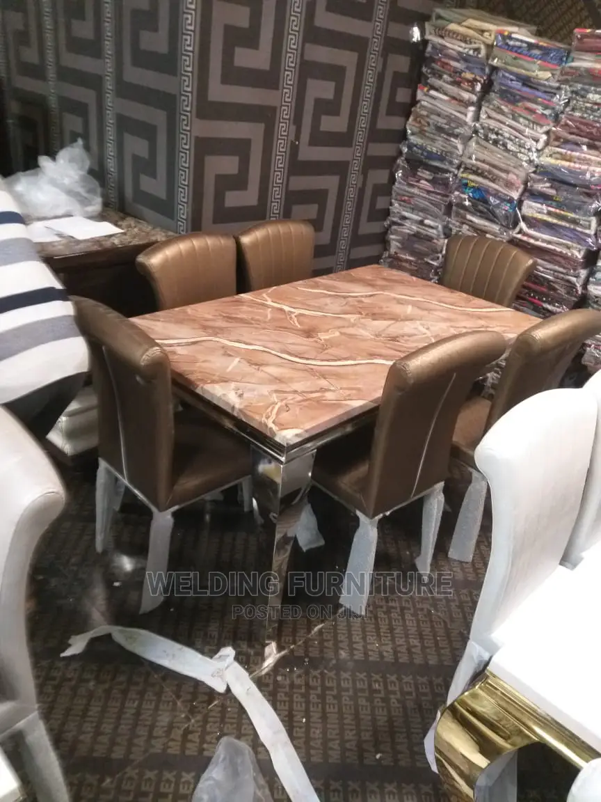 Marbe Table + 6 Seat