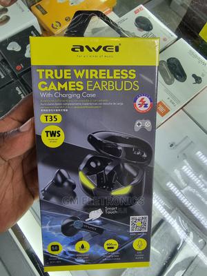 AWEI T35 Gaming Earbud TWS Bluetooth Hifi Deep Bass Sound - thumbnail 2