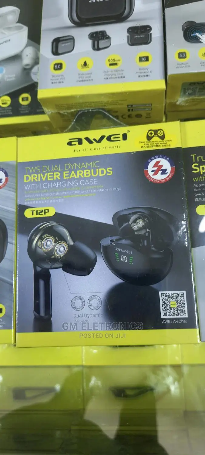 Awei Dual Dynamic Drive Earbuds With Power Indicator.