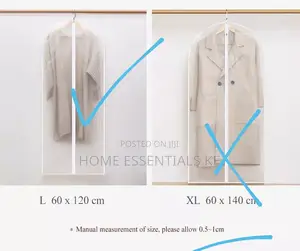 *Water Proof /Dust Proof Clothes Storage Bags.Size 60*120cms