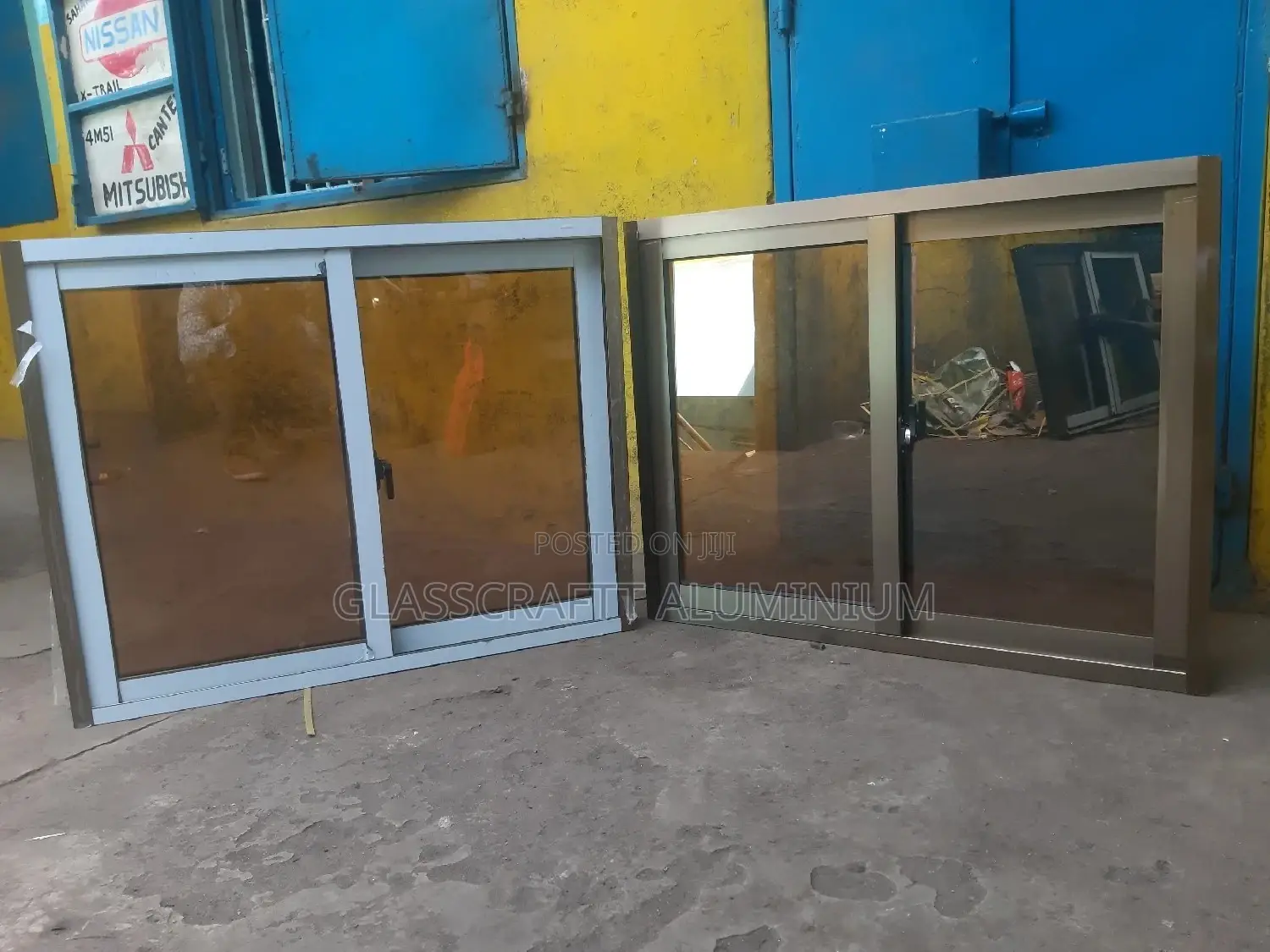 Champagne Coated Aluminium Window