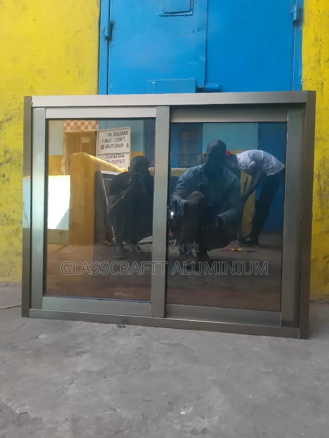 Champagne Coated Aluminium Window