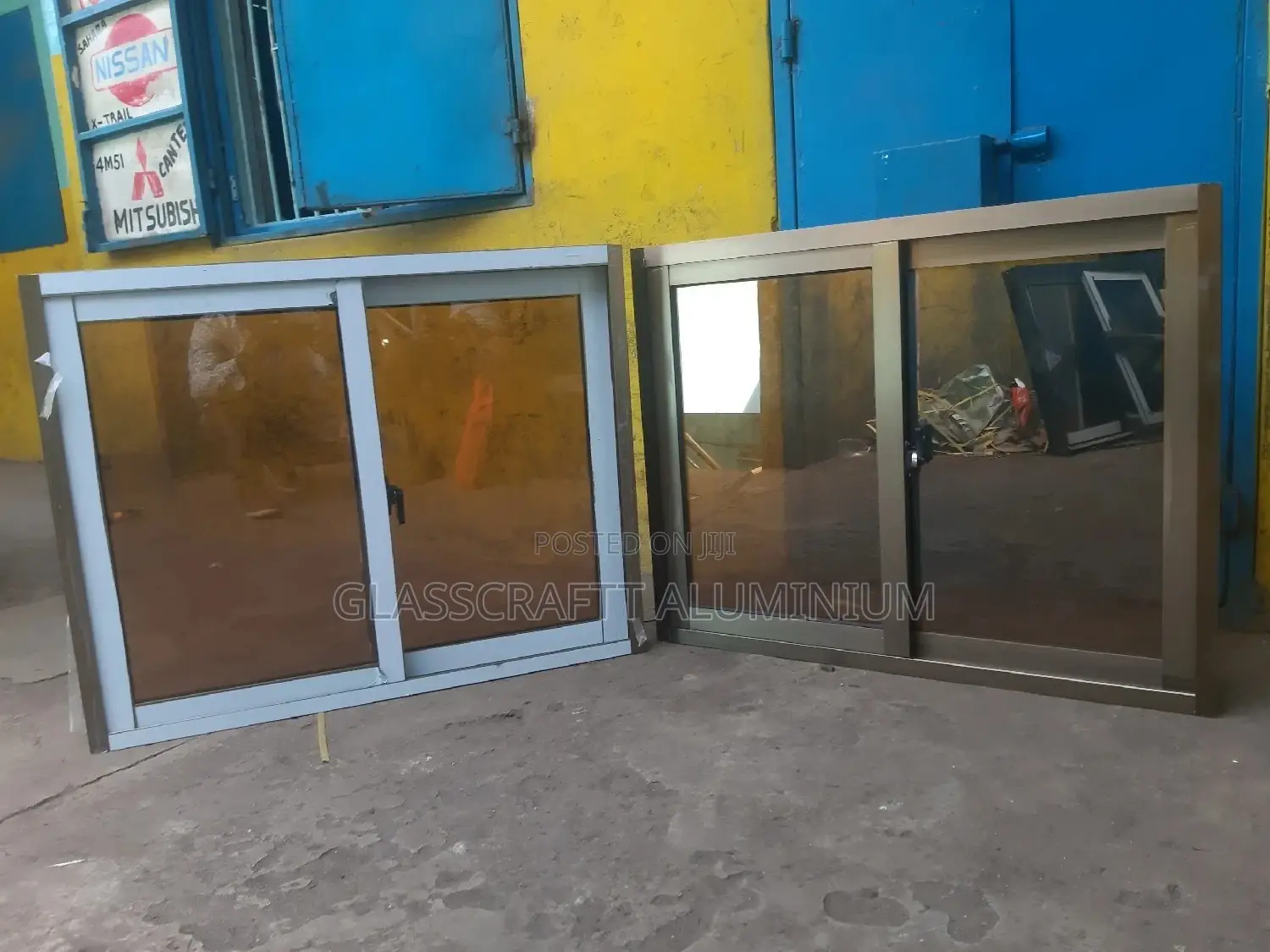 5mm Brown Glass Fixed to Perfect Aluminium Windows