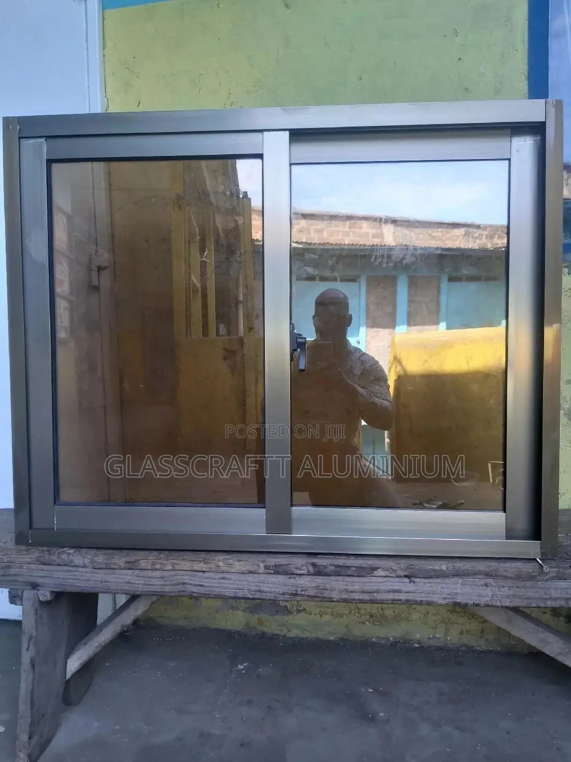 5mm Brown Glass Fixed to Perfect Aluminium Windows