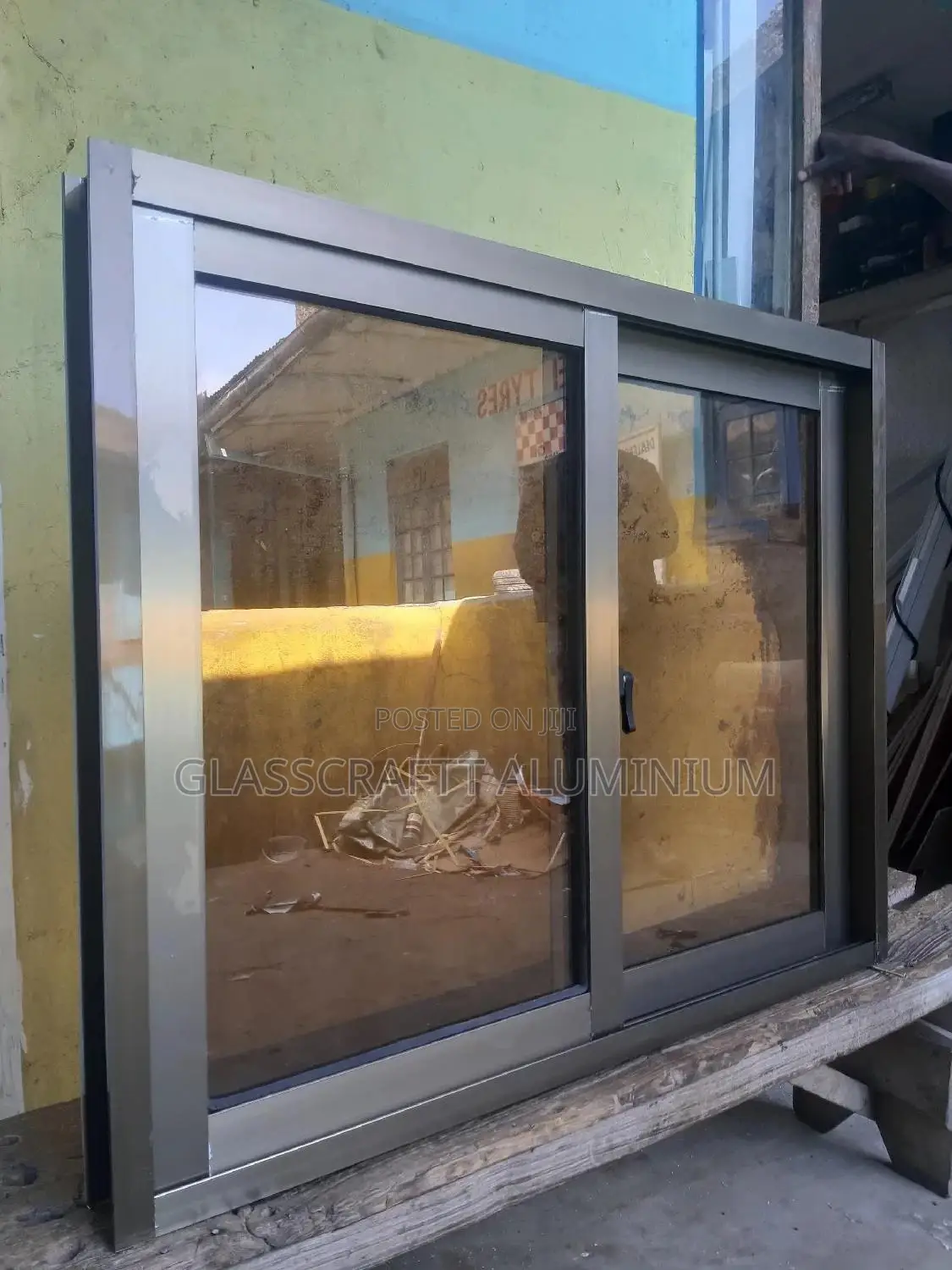 5mm Brown Glass Fixed to Perfect Aluminium Windows