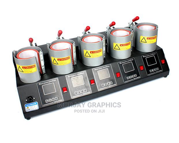 5 in 1 Combo Mug Heat Press Machine for Sublimation Mugs