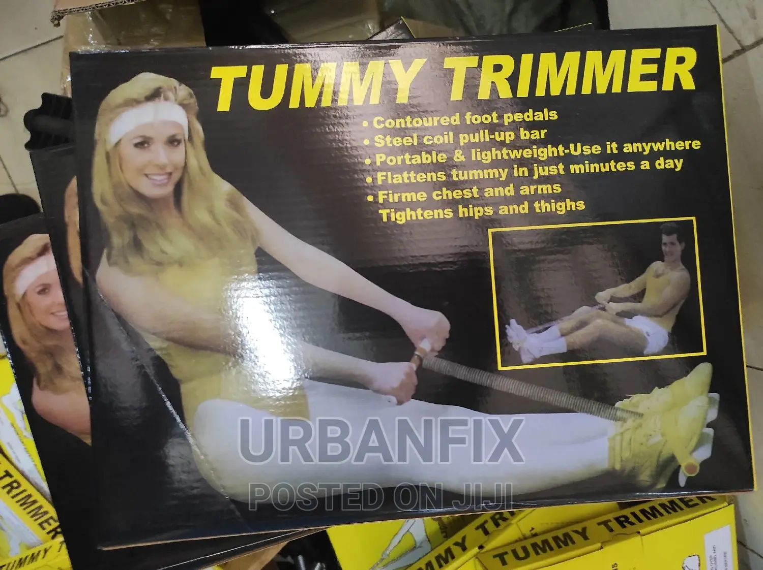 Tummy Trimmer With Steel Coil Pull-Up Bar