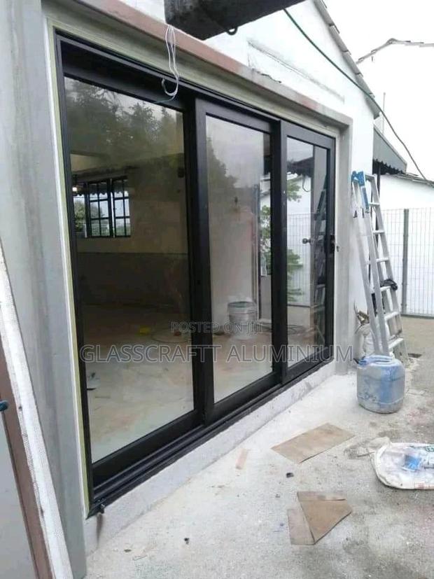 Black Coated Aluminium Doors - main view