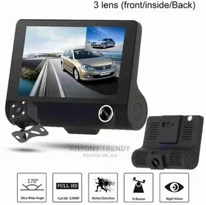 Car DVR 3 Cameras Lens 4.0 Inch HD Dash Camera 3 Way