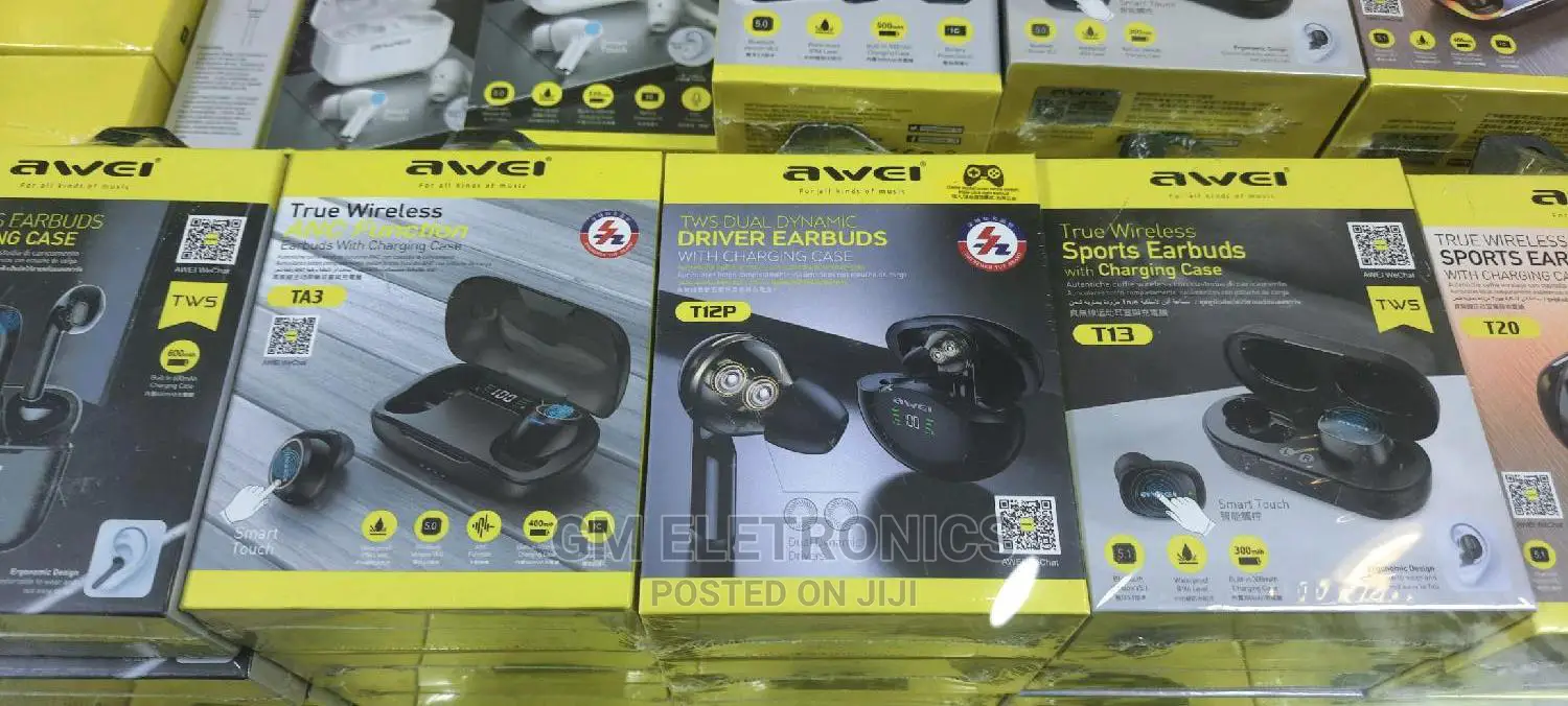 Awei (Active Noise Cancelling) TWS Wireless BT Earbuds.