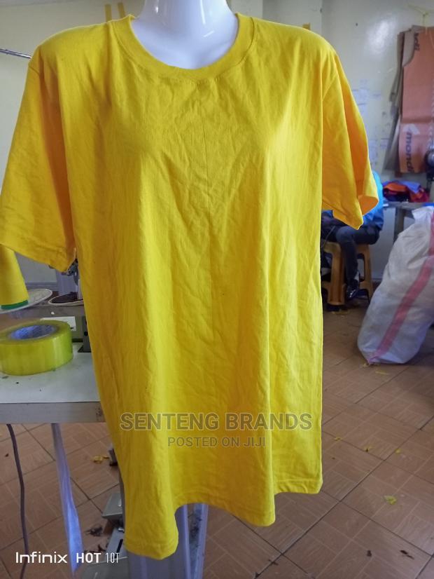 Yellow Best Quality Plain T-Shirts