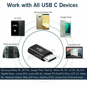 Micro USB Female to Type C Male Adapter Converter Micro-B To