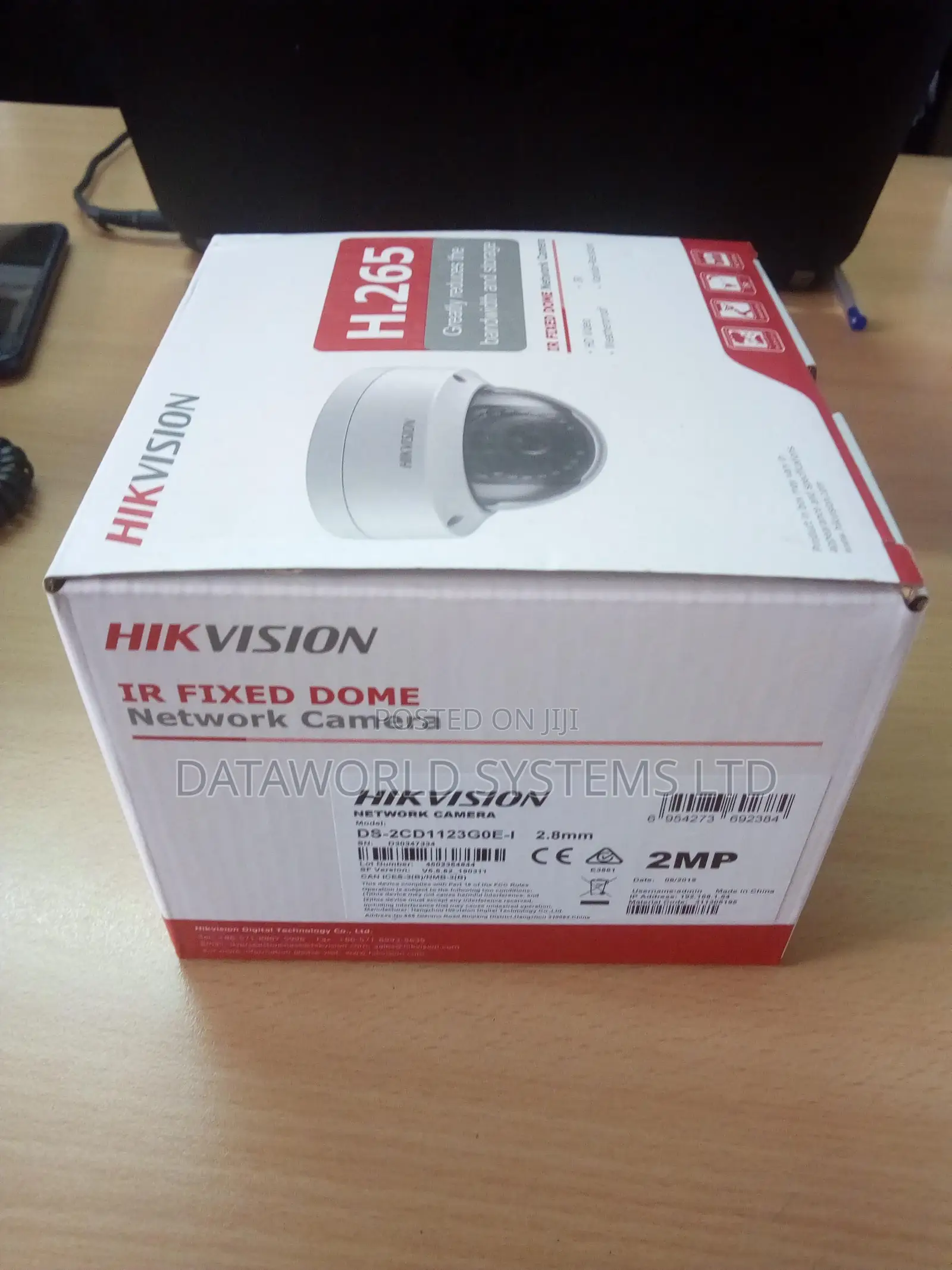 Hikvision DS-2CD1123G0E-I 2MP IR Fixed Dome Network Camera