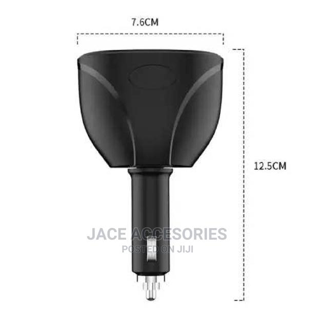 Cigarette Lighter Adapter 2 Way Splitter With Voltmeter - thumbnail 4