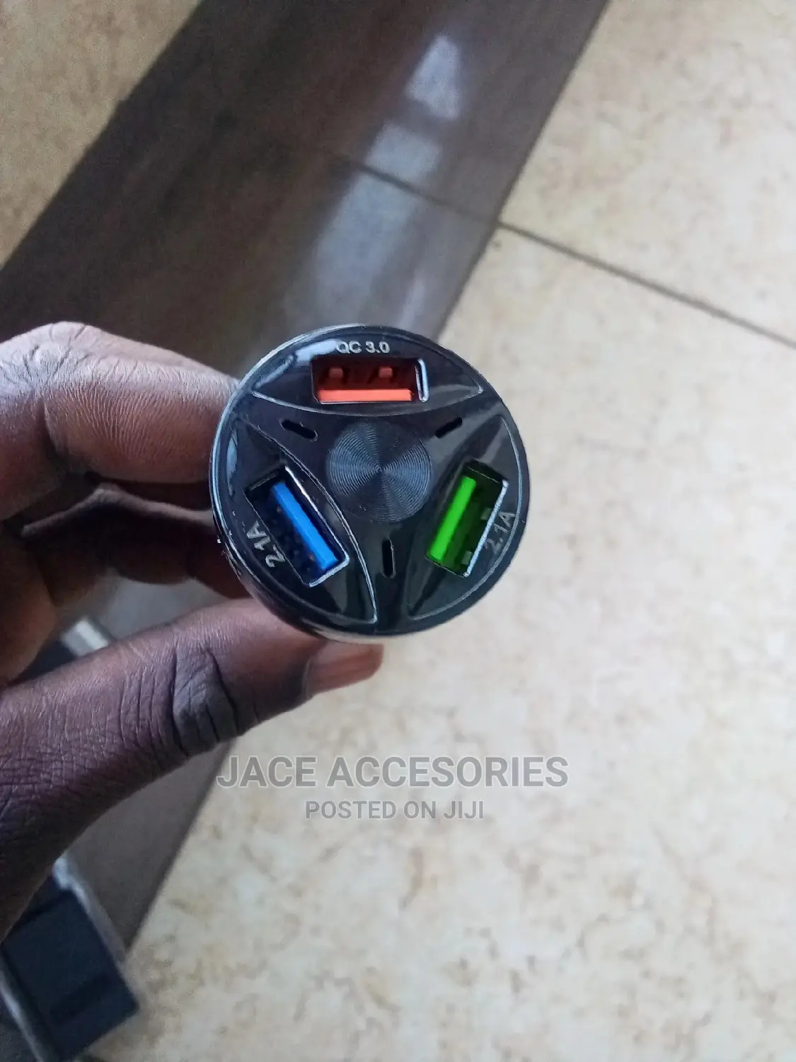 Car Fast Charger 3 Port for Samsung Galaxy,iPhone , Xiaomi