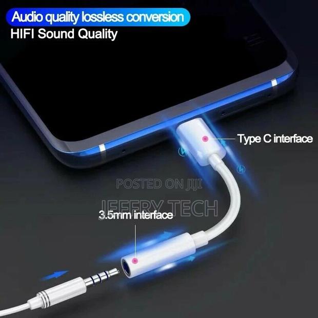 USB Type C to 3.5mm Aux Audio Stereo Cable Adapter for Samsu - thumbnail 3