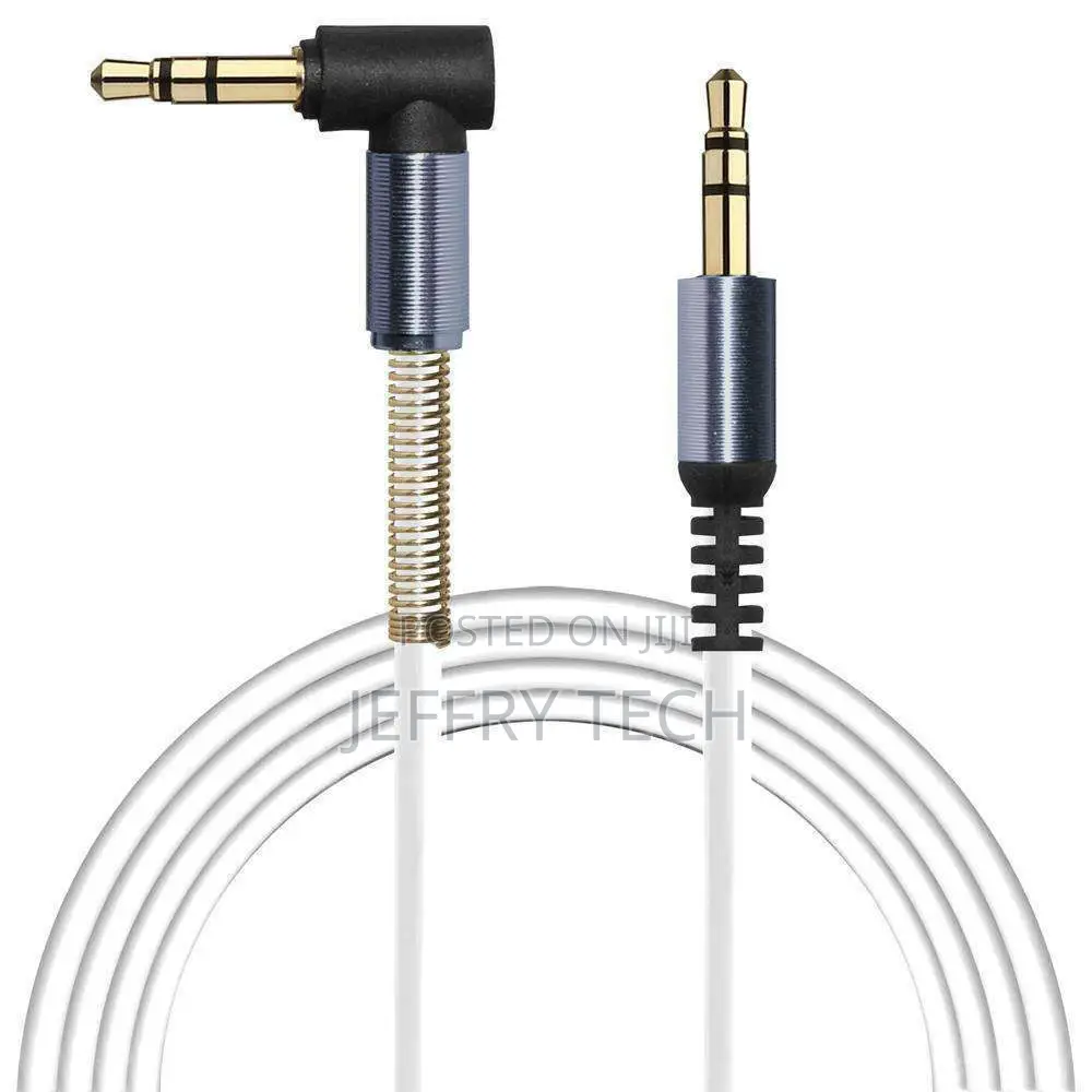 3.5mm Right Angle Stereo Auxiliary Cable 3 Ft