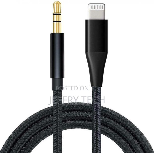 iPhone iPad - Aux Cable 3.5mm Audio Cord Car Stereo Speaker - thumbnail 2