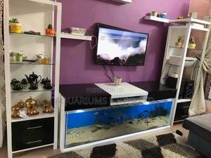 Fish Aquarium TV Wall Unit Set Up - thumbnail 2