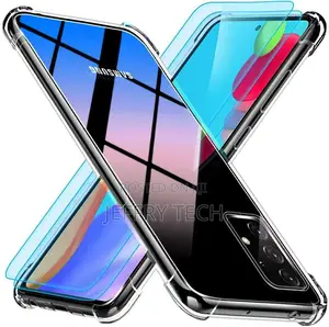 Samsung Galaxy A03S Case Clear Shockproof Gel Phone Cover +