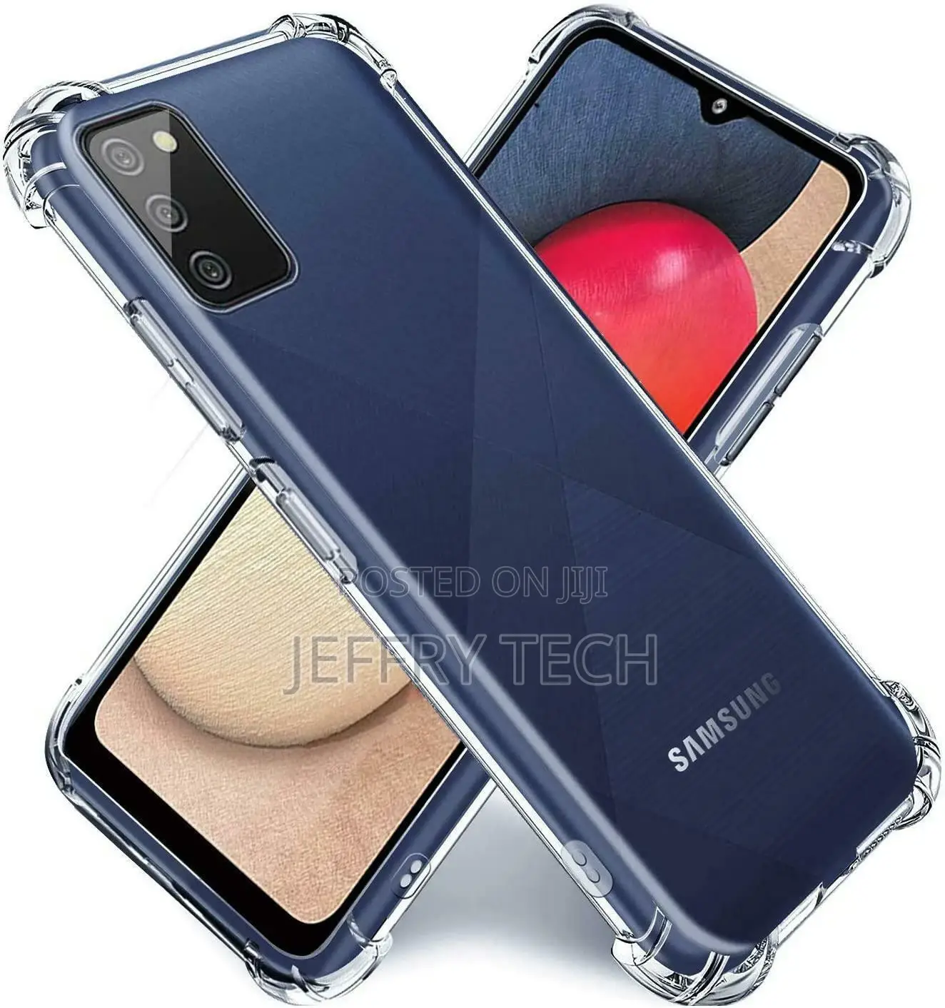 Samsung Galaxy A03S Case Clear Shockproof Gel Phone Cover +