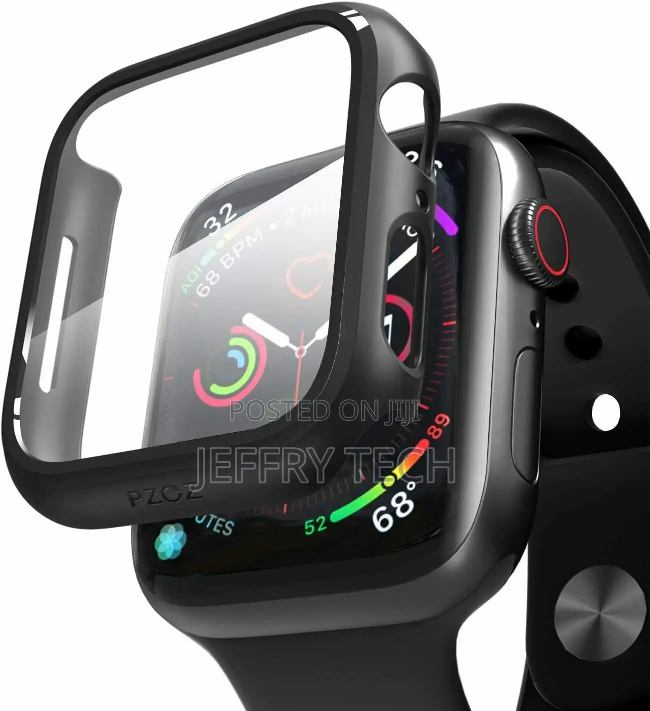 Apple Watch Case Series 1/2/3/4/5/6/Se Full Cover Glass Scre