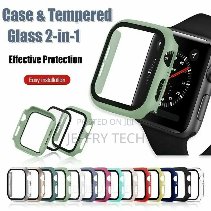 Apple Watch Case Series 1/2/3/4/5/6/Se Full Cover Glass Scre