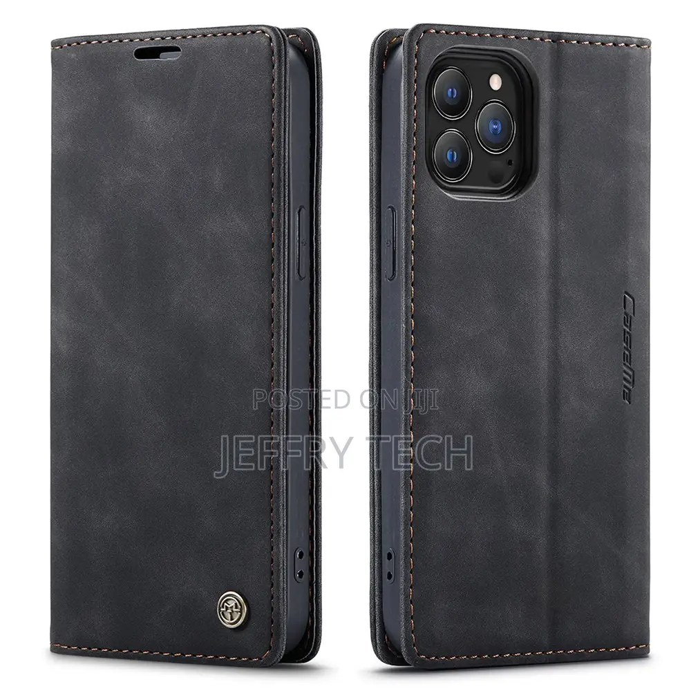 Caseme Wallet Magnetic Case for iPhone 13 Pro Max, Leather W
