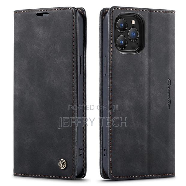 Caseme Wallet Magnetic Case for iPhone 13 Pro Max, Leather W - thumbnail 3