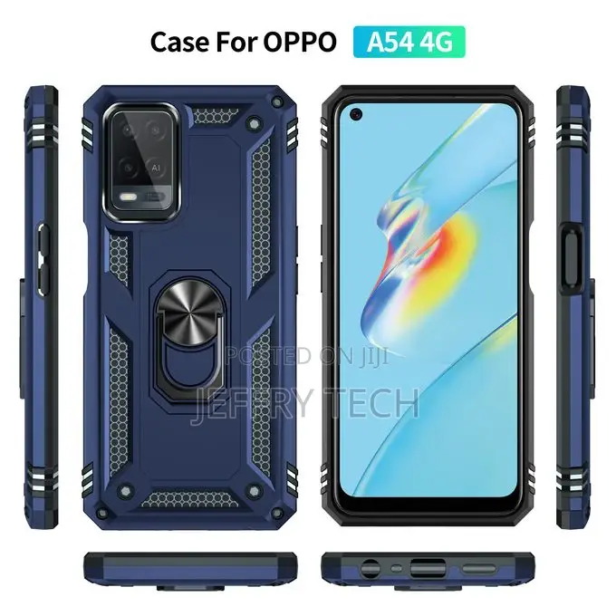OPPO A54 4G Case, Dual Layer Tough Rugged Shockpoof Protecti