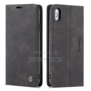 iPhone XS Case, Retro PU Leather TPU Inner Wallet Case [Card - main view