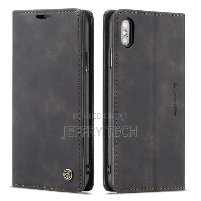 iPhone XS Case, Retro PU Leather TPU Inner Wallet Case [Card