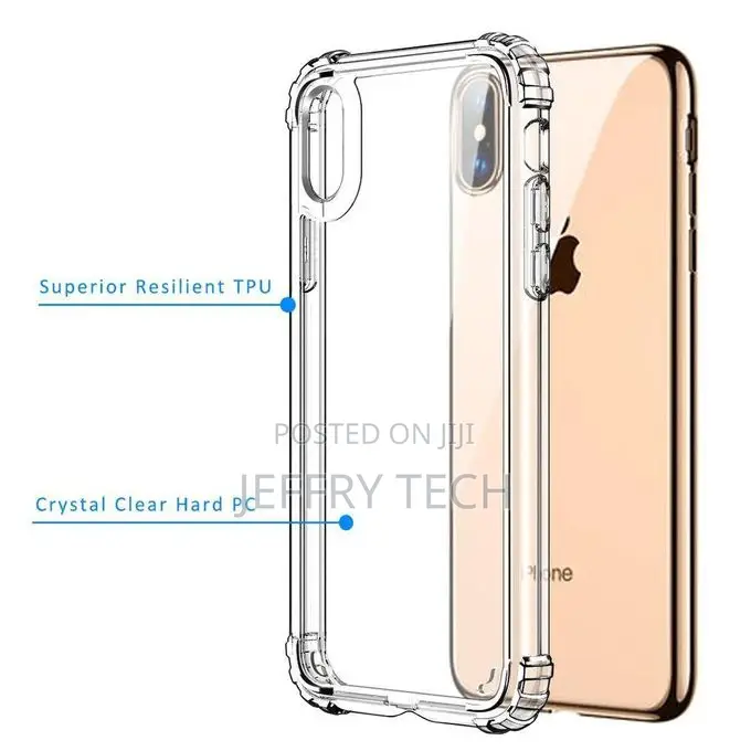 iPhone XS Case, iPhone X Case, Crystal Clear Hard PC Panel D