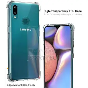 Galaxy A10S Case, Reinforced Corners TPU Cushion Bumper Tra