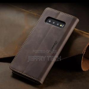 Galaxy S10 Plus Case, Retro PU Leather TPU Inner Wallet Case - thumbnail 2