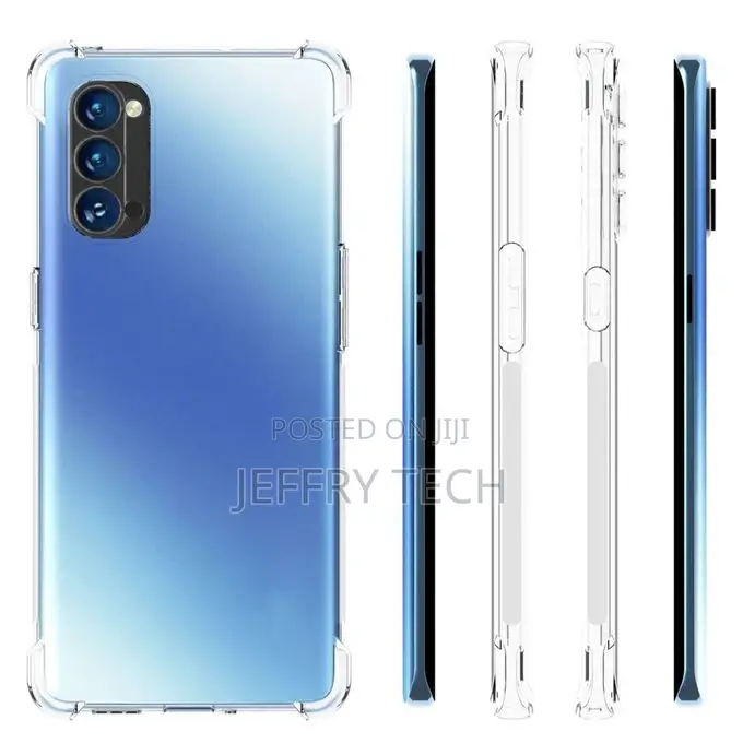 OPPO Reno 4 Pro 5G Case, Transparent Soft TPU Reinforced Cor