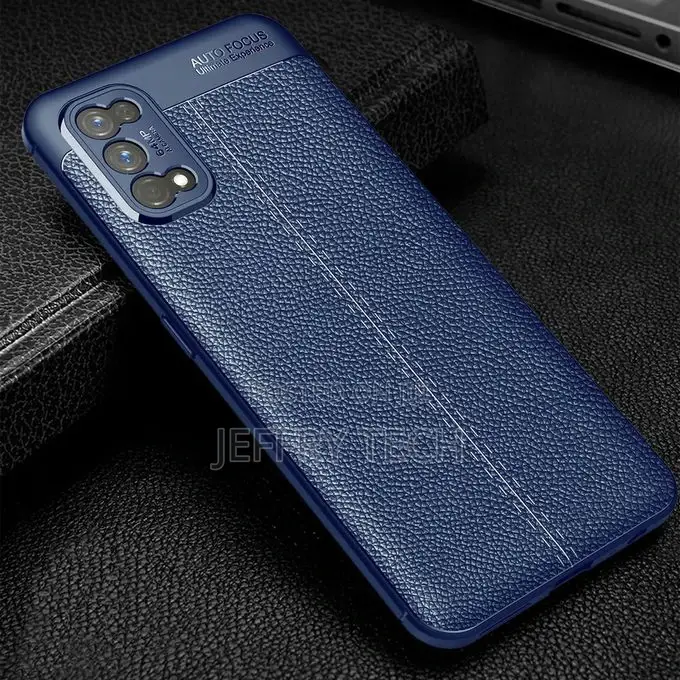OPPO Realme 7 Pro Case, Litchi Skin Anti-Slip Resilient TPU