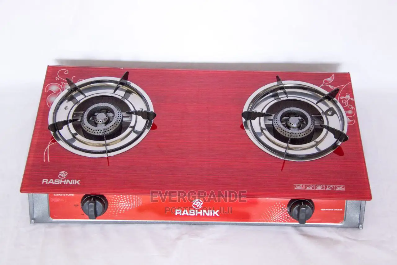 Rashnik Two Burner Glass Top Cooker
