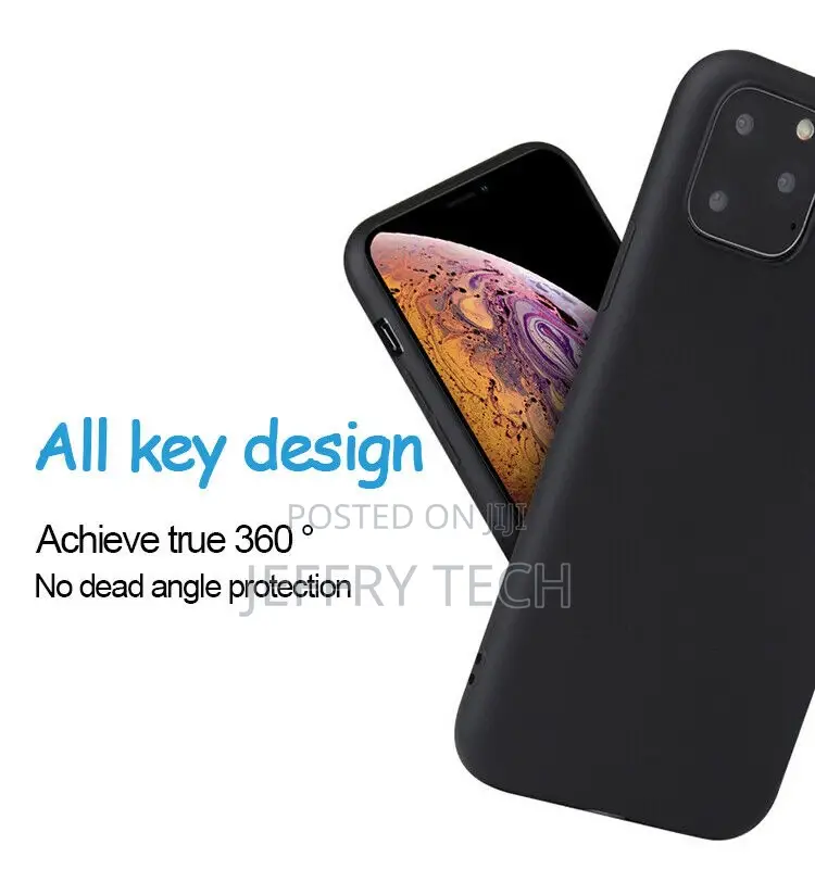 Case for iPhone 11 XR 8 7 Black Silicone Slim Back Cover