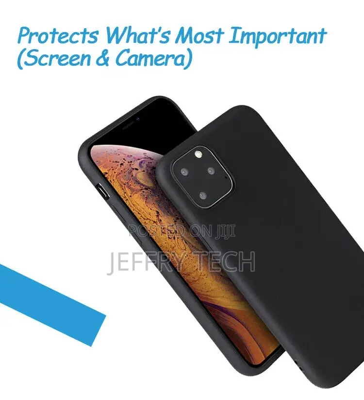 Case for iPhone 11 XR 8 7 Black Silicone Slim Back Cover