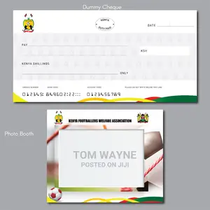 Dummy Cheques and Photo Booths