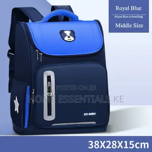 Primary School Bag Lightweight Backpack Royal Blue Pink. .