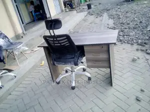 Office Desk 1.2 Meters Amd Headrest Chair