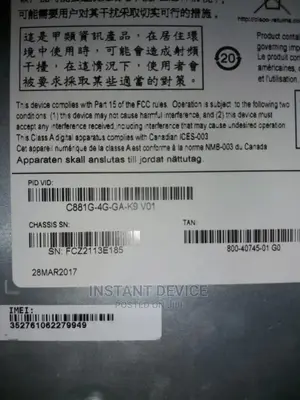 Cisco 881G Series Integrated Services Router