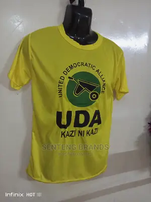 Printed Yellow Campaign T-Shirts for Elections