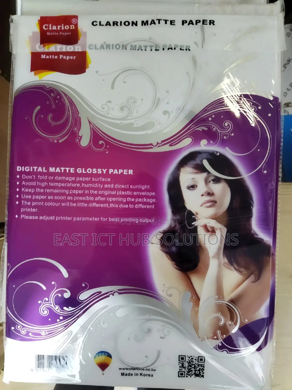 Clarion A4 Single Sided Matte Glossy Paper 100 Sheets