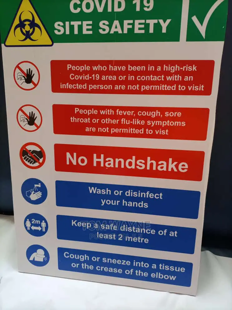 Construction Site Safety Signages And Direction Posters