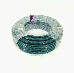 15m 3⁄4 Inch Green Braided Heavy Duty Hose Pipe