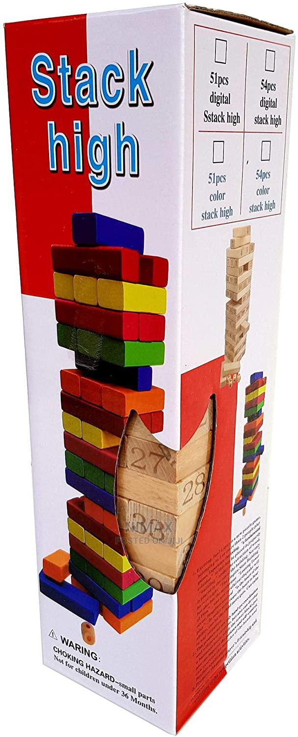 Jenga Wooden Giant Size Game Building Blocks 54 Pieces